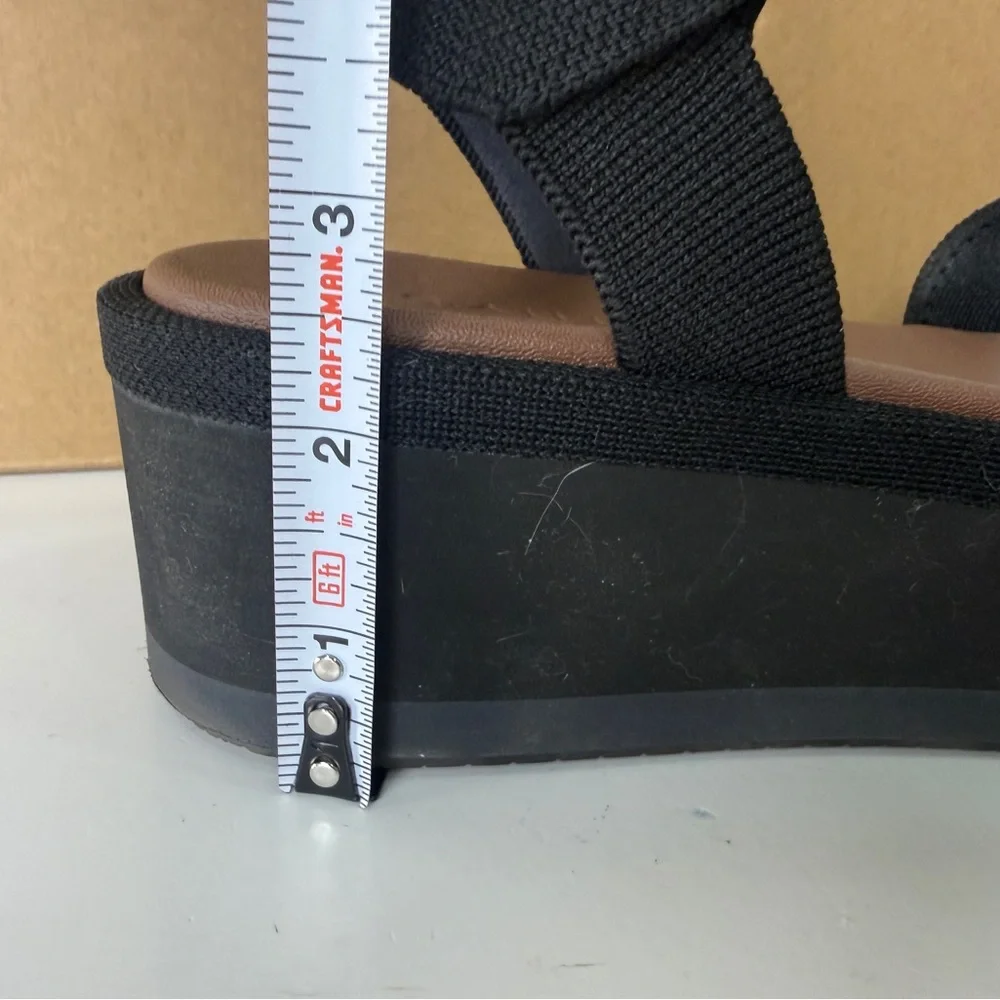 Rothy's The Criss-Cross Lightweight Wedge Sandal Women's Shoe Size US 7.5 EUC